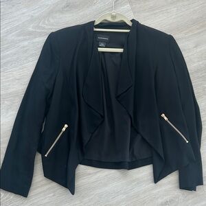 Club Monaco waterfall Blazer black Gold Zipper Details. Medium. Business casual